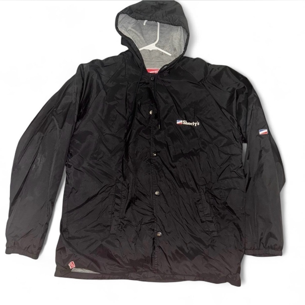 Black SHORTYS Hooded Jacket for Men